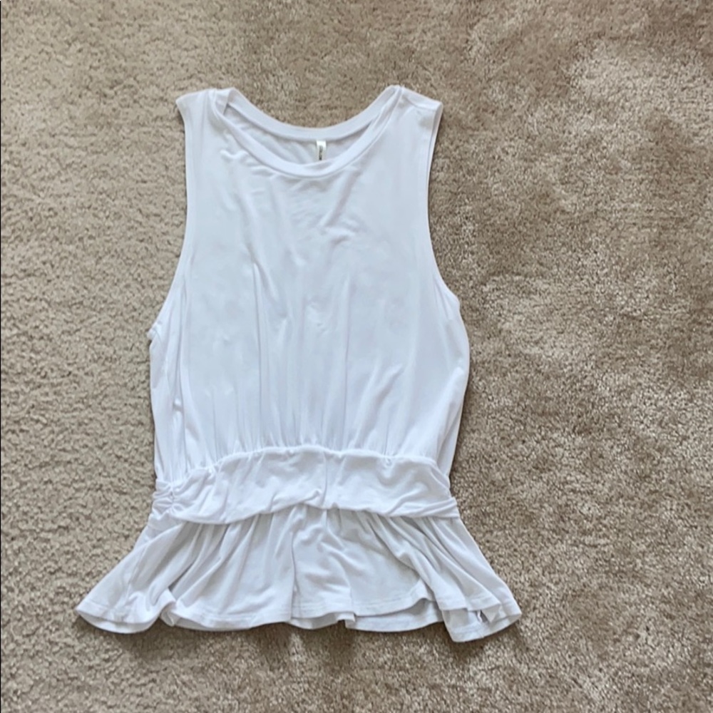 white tank top